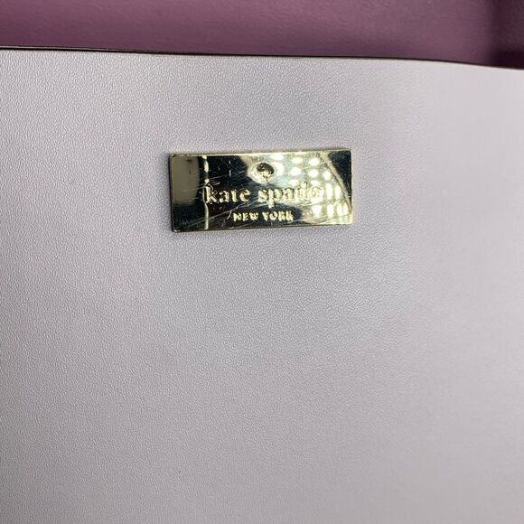 Kate Spade Nelle Putnum Drive lavender leather tote - Picture 2 of 12